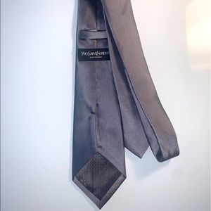 Yves Saint Laurent Silver Tie - YSL - Silver